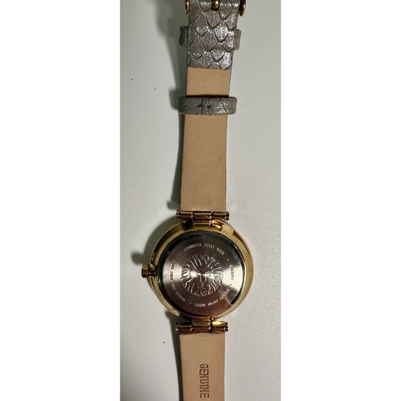 Anne Klein Wristwatch Women OS Grey Gold Good Snakeskin Leather AN/3754 - Picture 8 of 11
